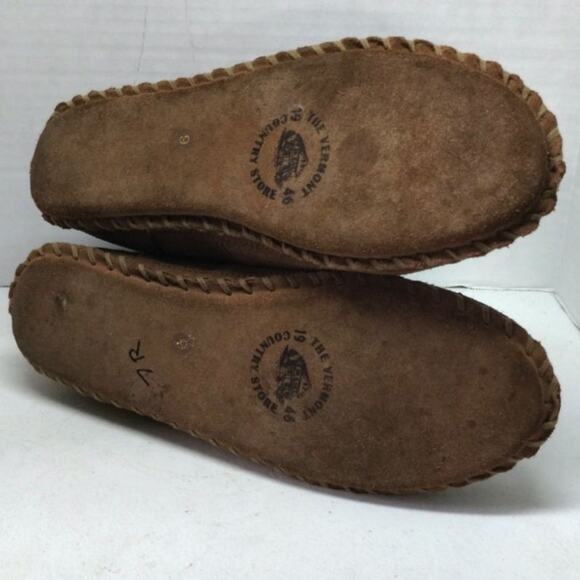 Vermont Country Store Men's 9 Sheepskin Slippers Soft Bottom Booties - Picture 6 of 8